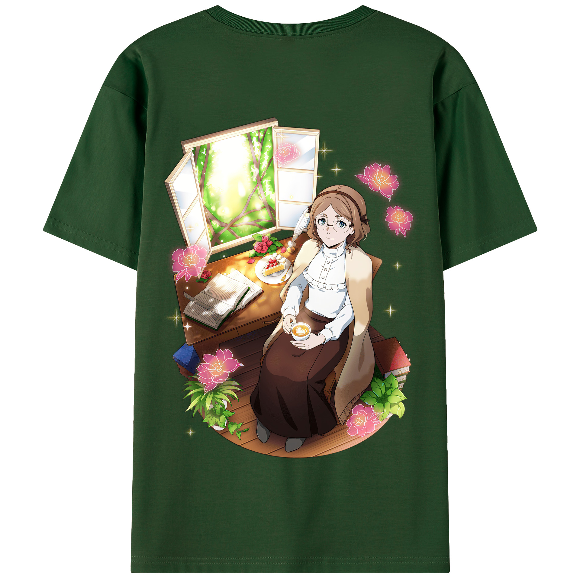 （画像用） 文豪ストレイドッグス Bungo Stray Dogs 綿100％半袖Tシャツ（背面プリント）